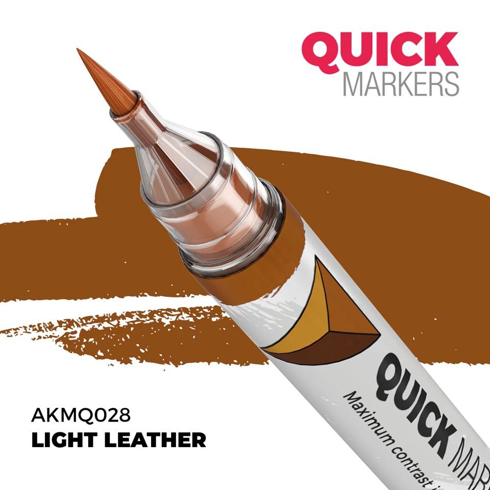 AK Interactive Quick Marker Light Leather MQ028
