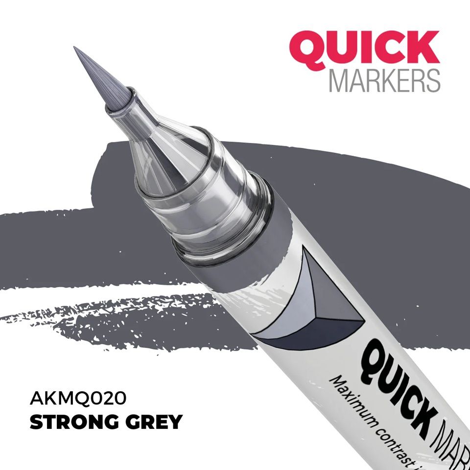 AK Interactive Quick Marker Strong Grey MQ020