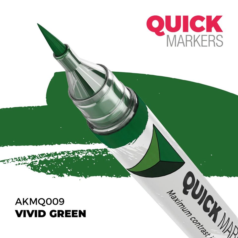 AK Interactive Quick Marker Vivid Green MQ009