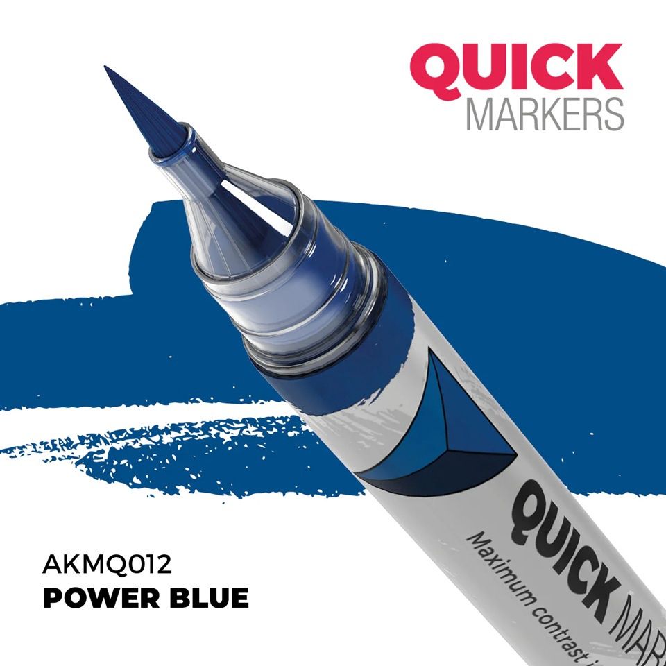 AK Interactive Quick Marker Power Blue MQ012