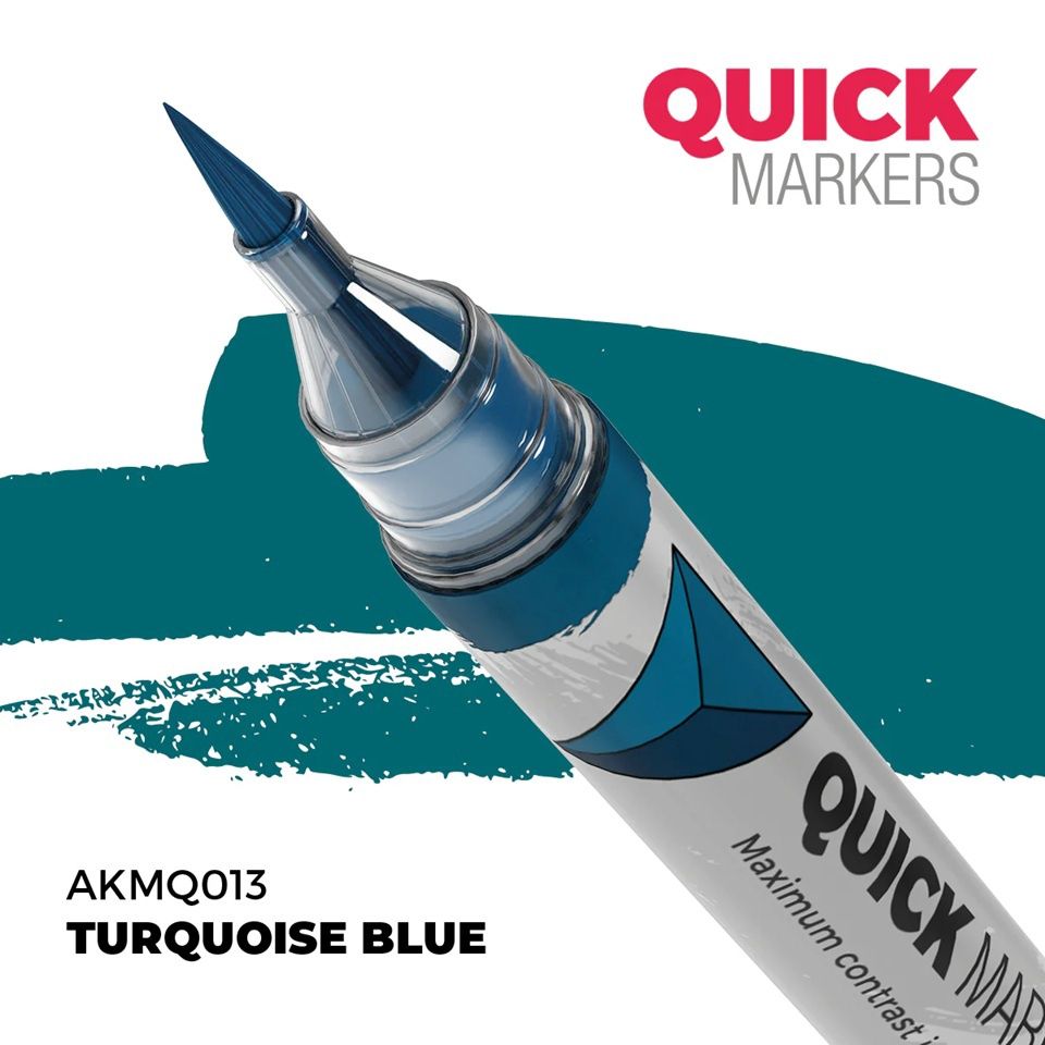 AK Interactive Quick Marker Turquoise Blue MQ013