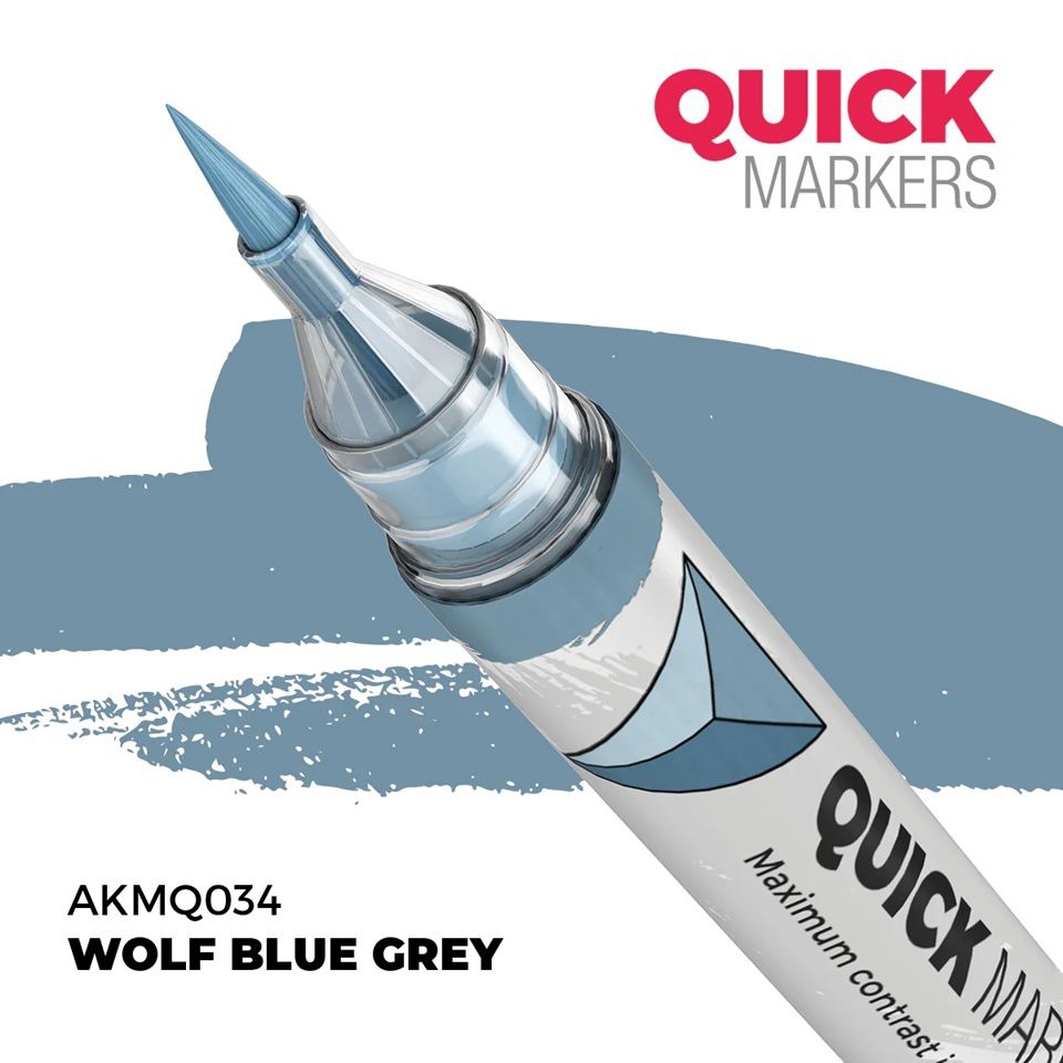 AK Interactive Quick Marker Wolf Blue Grey MQ034