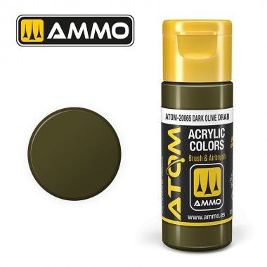 AMMO by Mig ATOM Dark Olive Drab (FS34094) 20ml 20065