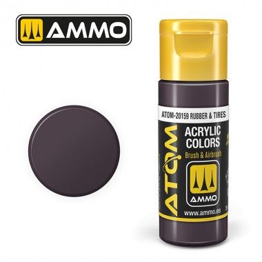 AMMO by Mig ATOM Rubber &amp; Tires 20ml 20159