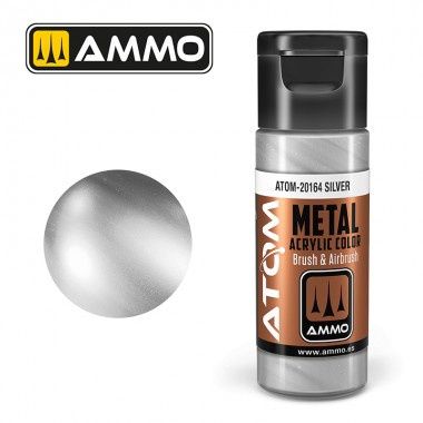 AMMO by Mig ATOM Metallic Silver 20ml 20164
