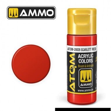 AMMO by Mig ATOM Scarlet Red (FS12197) 20ml 20028