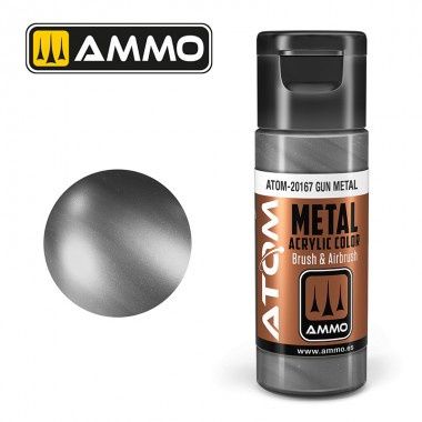AMMO by Mig ATOM Metallic Gun Metal 20ml 20167