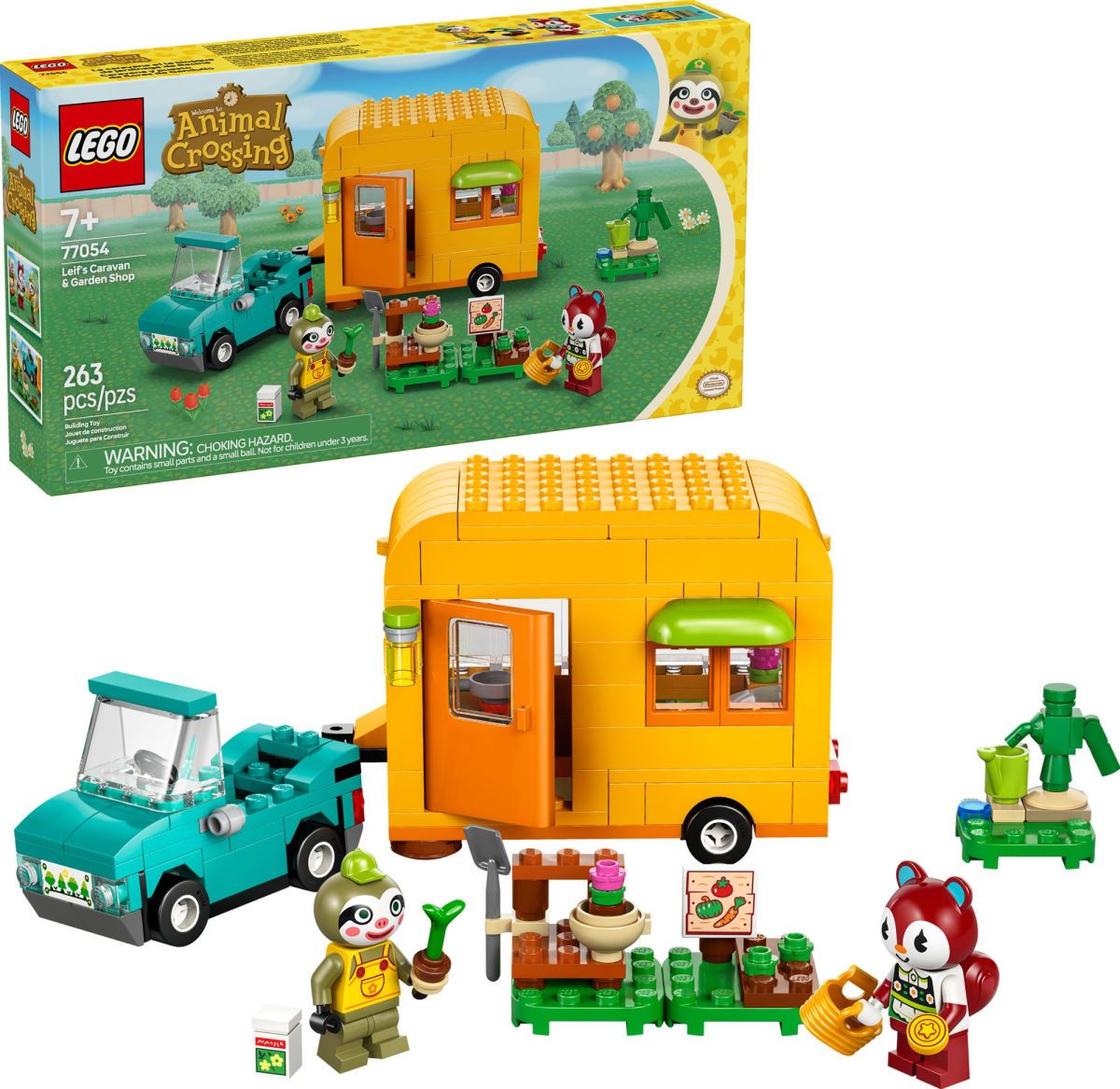 LEGO Animal Crossing Leif's Caravan &amp; Garden Shop 77054