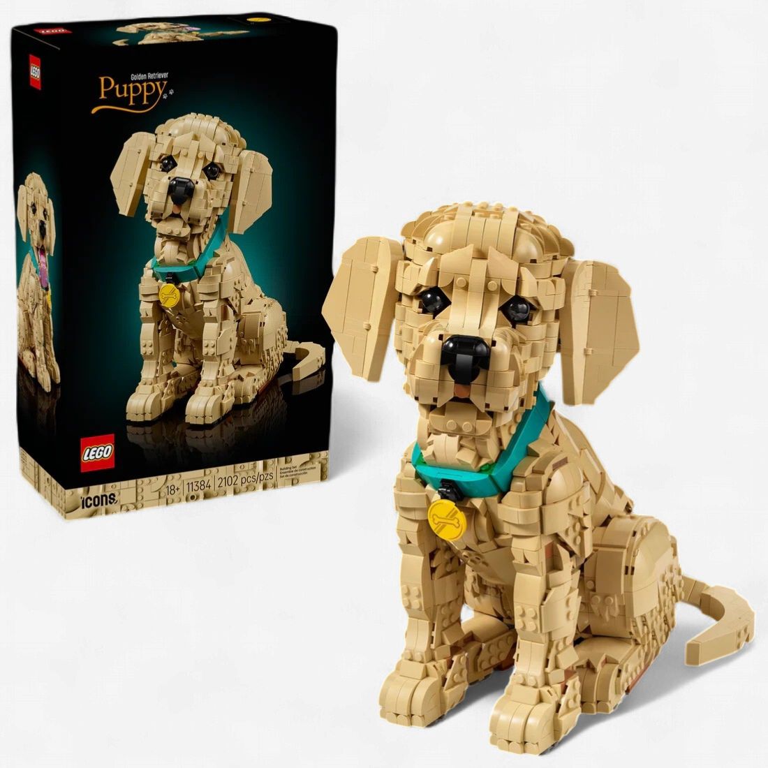 LEGO Icons Golden Retriever Puppy 11384