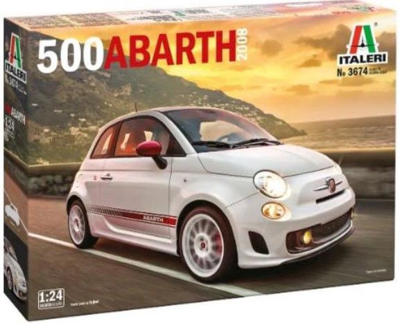 Italeri 1/24 Fiat 500 Abarth 2008 3674