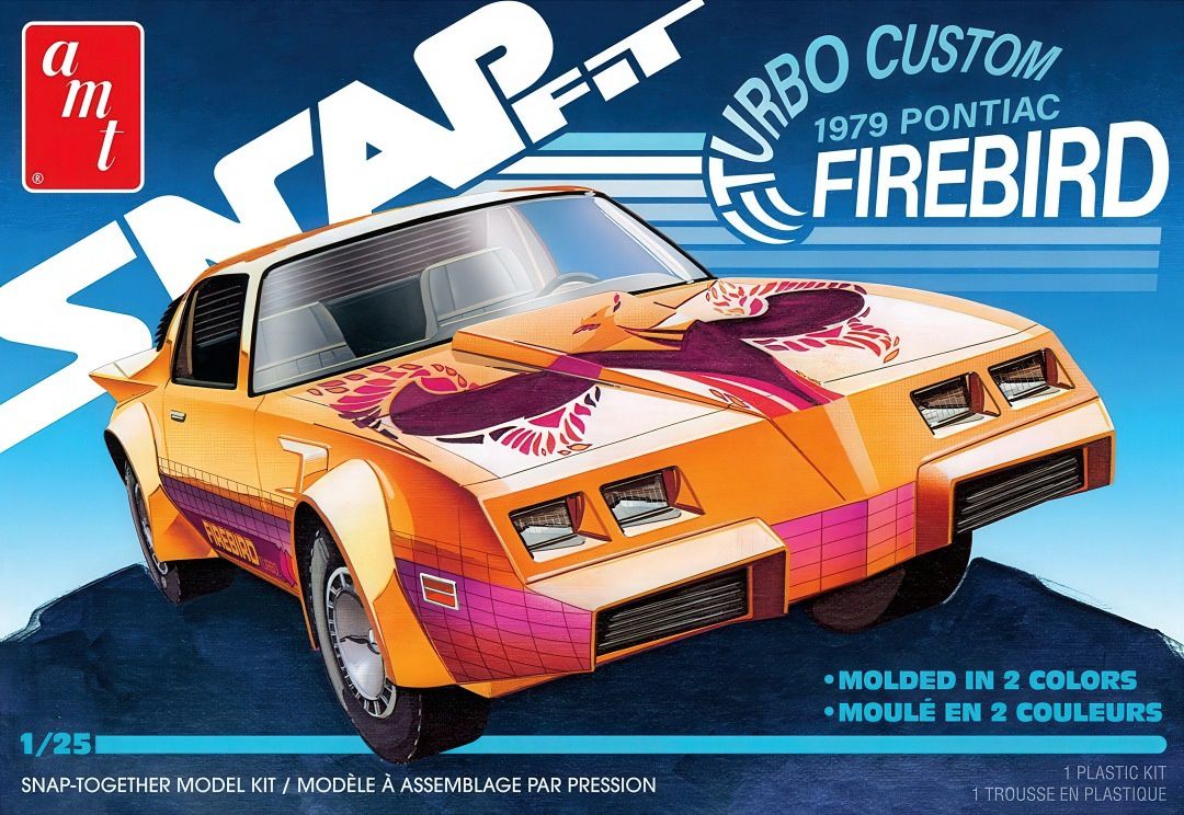 AMT 1/25 1979 Pontiac Firebird Turbo Custom Car Snap Fit 1211