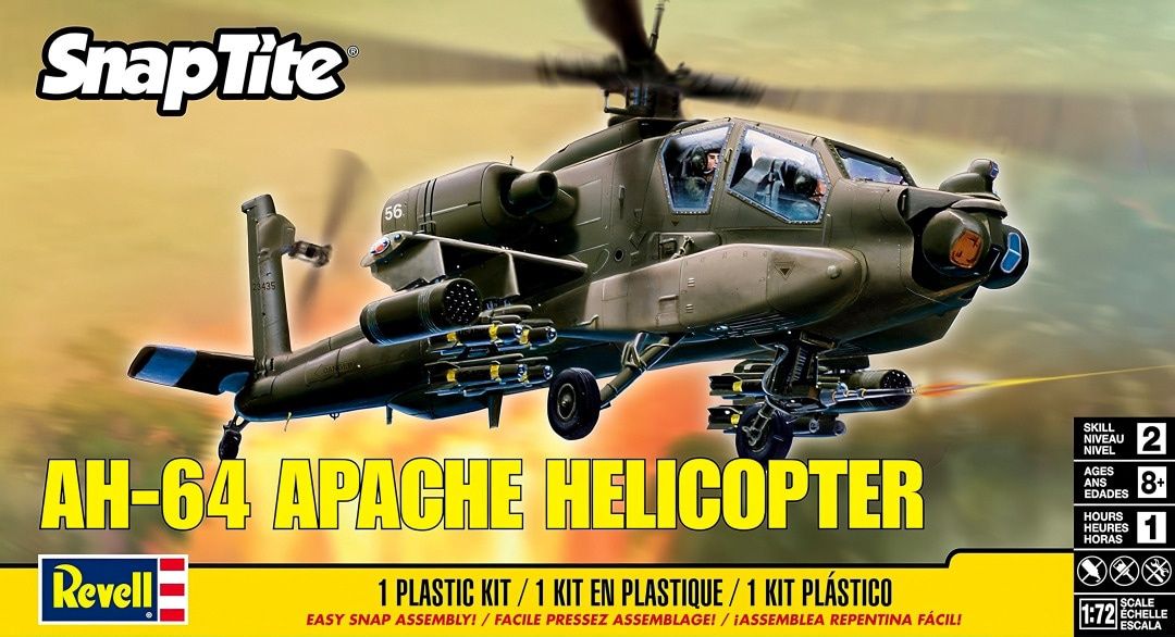 Revell 1/72 AH-64 Apache Helicopter 85-1183