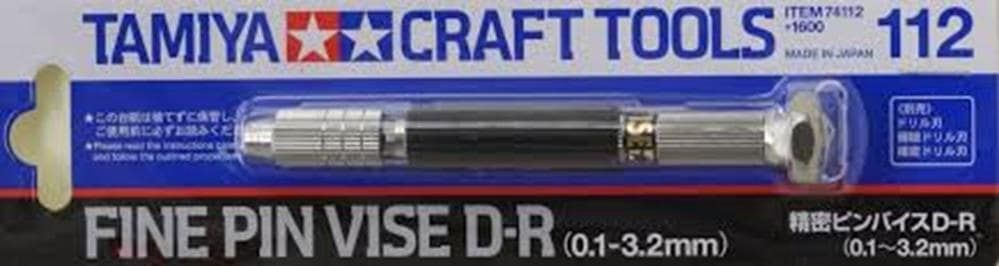 Tamiya Fine Pin Vise D-R (0.1 to 3.2mm) 74112