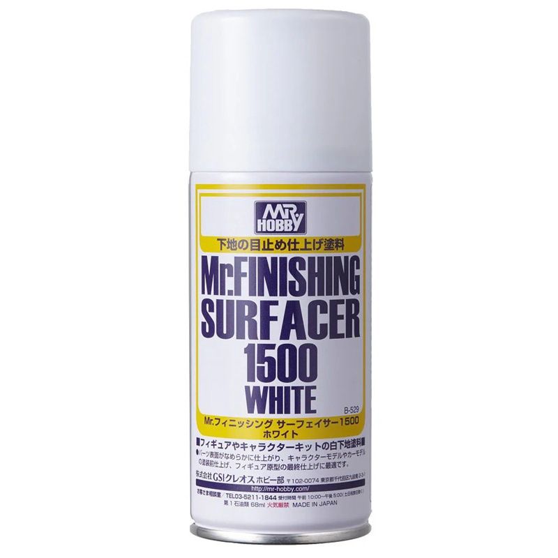 Mr Hobby Mr Finishing Surfacer 1500 White 170ml Spray B529