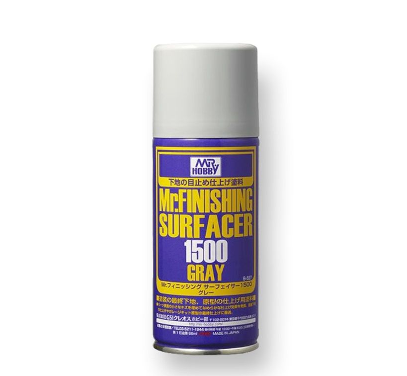 Mr Hobby Mr Finishing Surfacer 1500 Gray 170ml Spray B527