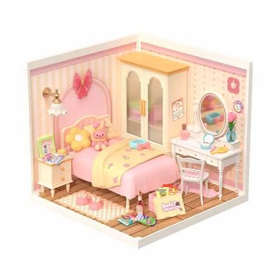 Rolife Super Creator Lovely Pink Bedroom DW016