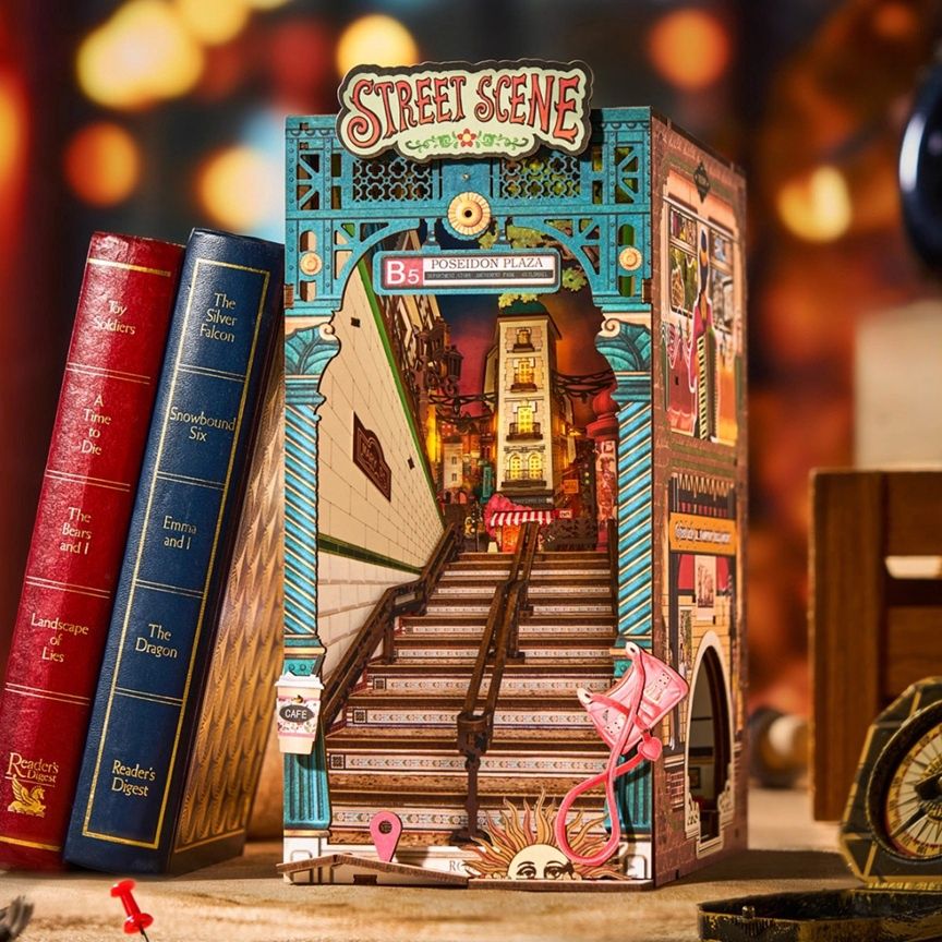 Rolife Book Nook Street Scene TGB13