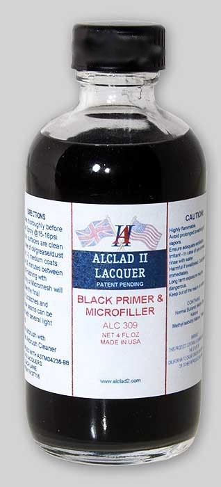 Alclad II  Black Primer &amp; Microfiller 4oz 309