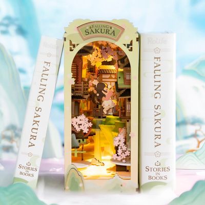 Rolife Book Nook Falling Sakura TGB05
