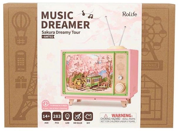 Rolife DIY Music Box Sakura Dreamy Tour AMT02