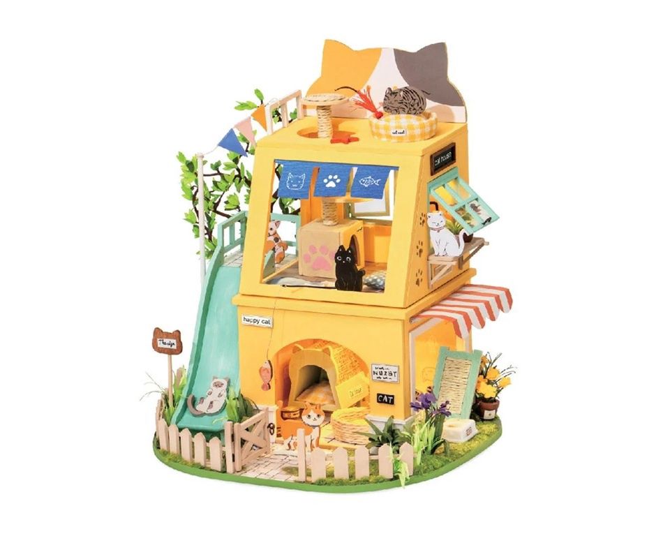 Rolife DIY Miniature House Cat House DG149