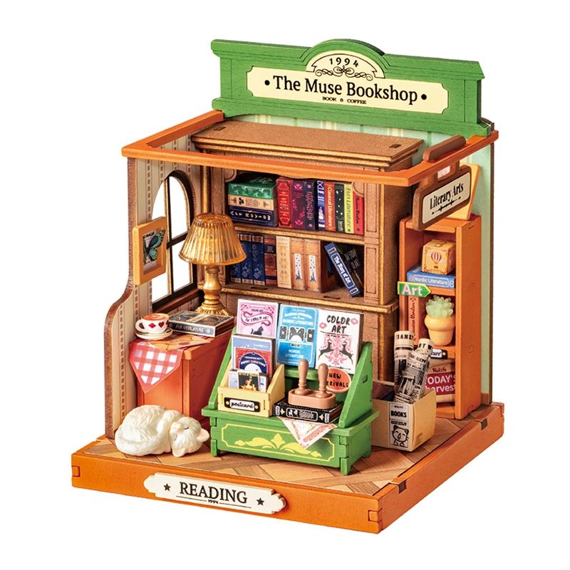 Rolife DIY Miniature House The Muse Bookshop DS040
