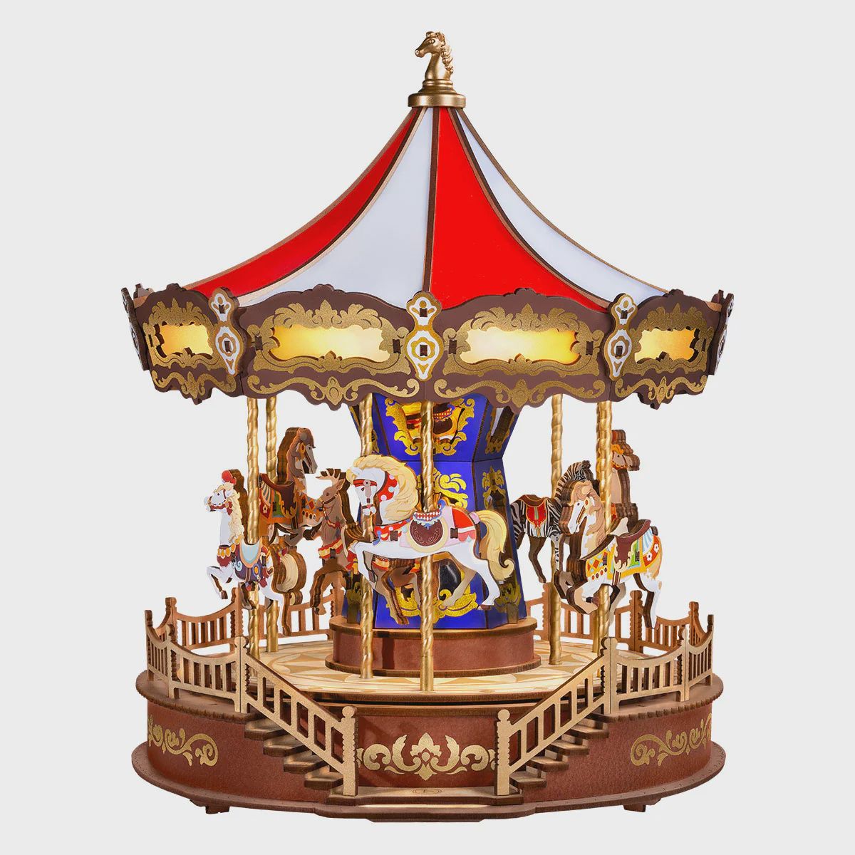 Rolife DIY Music Box Classic Carousel AMC01