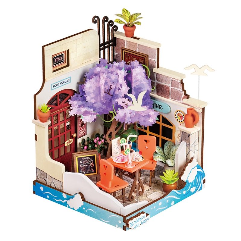 Rolife DIY Miniature House Sea Holiday Restaurant DS039