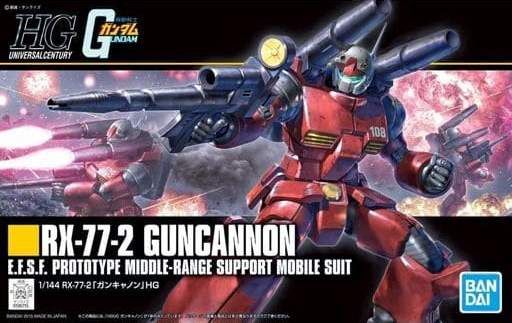 Bandai 1/144 HGUC #190 RX-77-2 Guncannon E.F.S.F. Prototype Middle-Range Support Mobile Suit 5057402