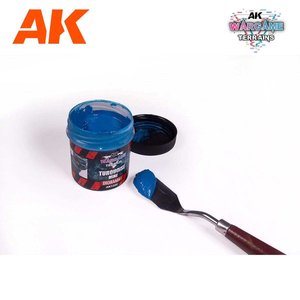 AK Interactive  Wargame Battle Ground Terrains Turquoise Mine - 100ml (Acrylic) 1222