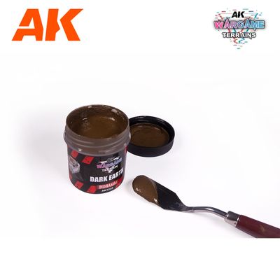 AK Interactive  Wargame Battle Ground Terrains Dark Earth - 100ml (Acrylic) 1225