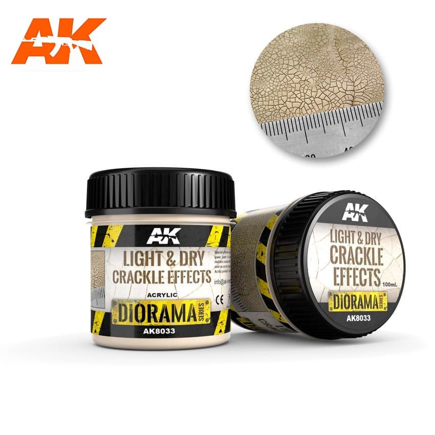 AK Interactive  Light &amp; Dry Crackle Effects - 100ml (Acrylic) 8033