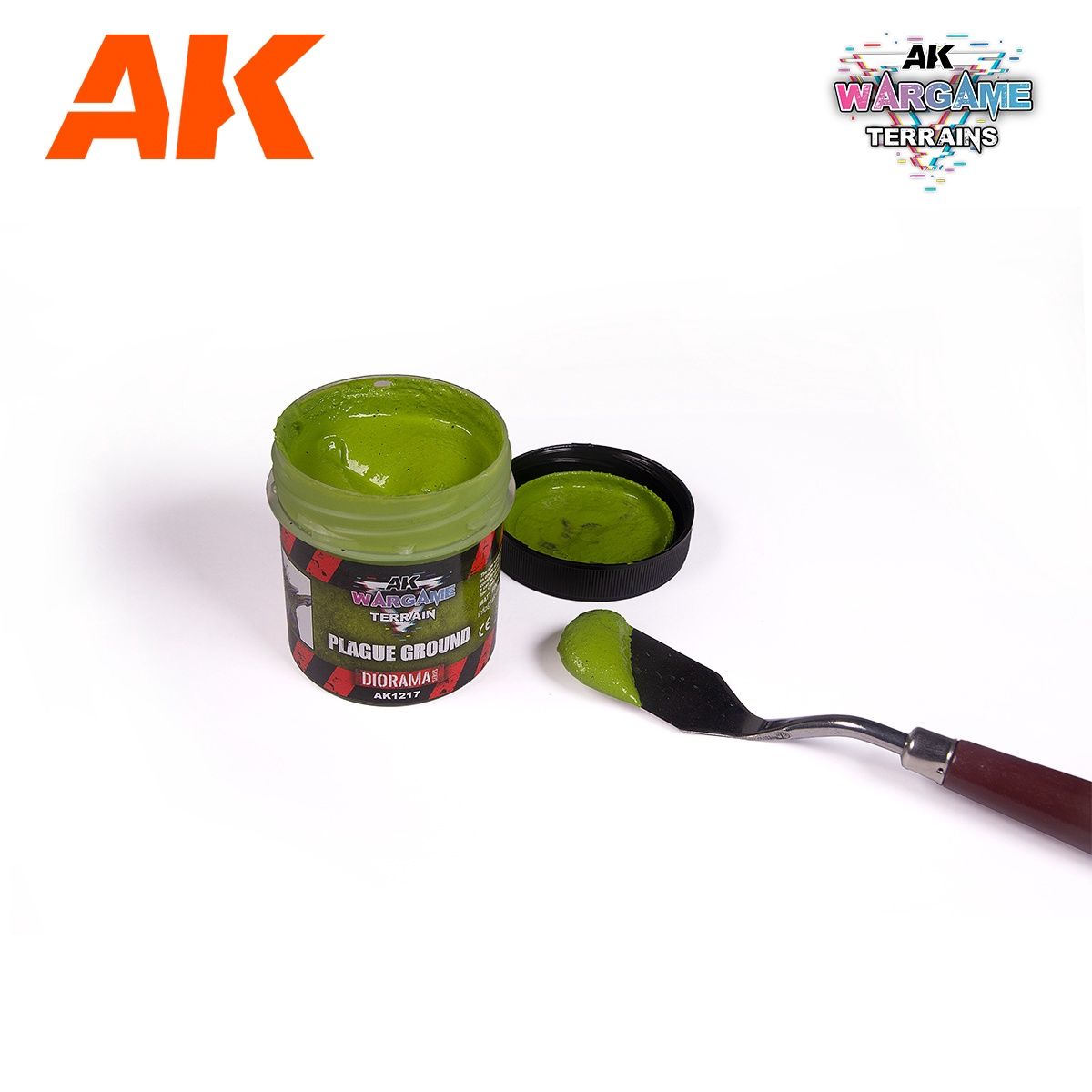 AK Interactive  Wargame Battle Ground Terrains Plague Ground - 100ml (Acrylic) 1217
