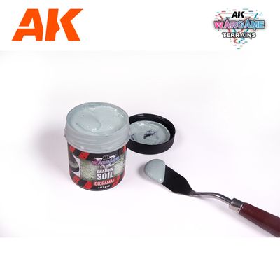 AK Interactive  Wargame Battle Ground Terrains Shadow Soil - 100ml (Acrylic) 1219
