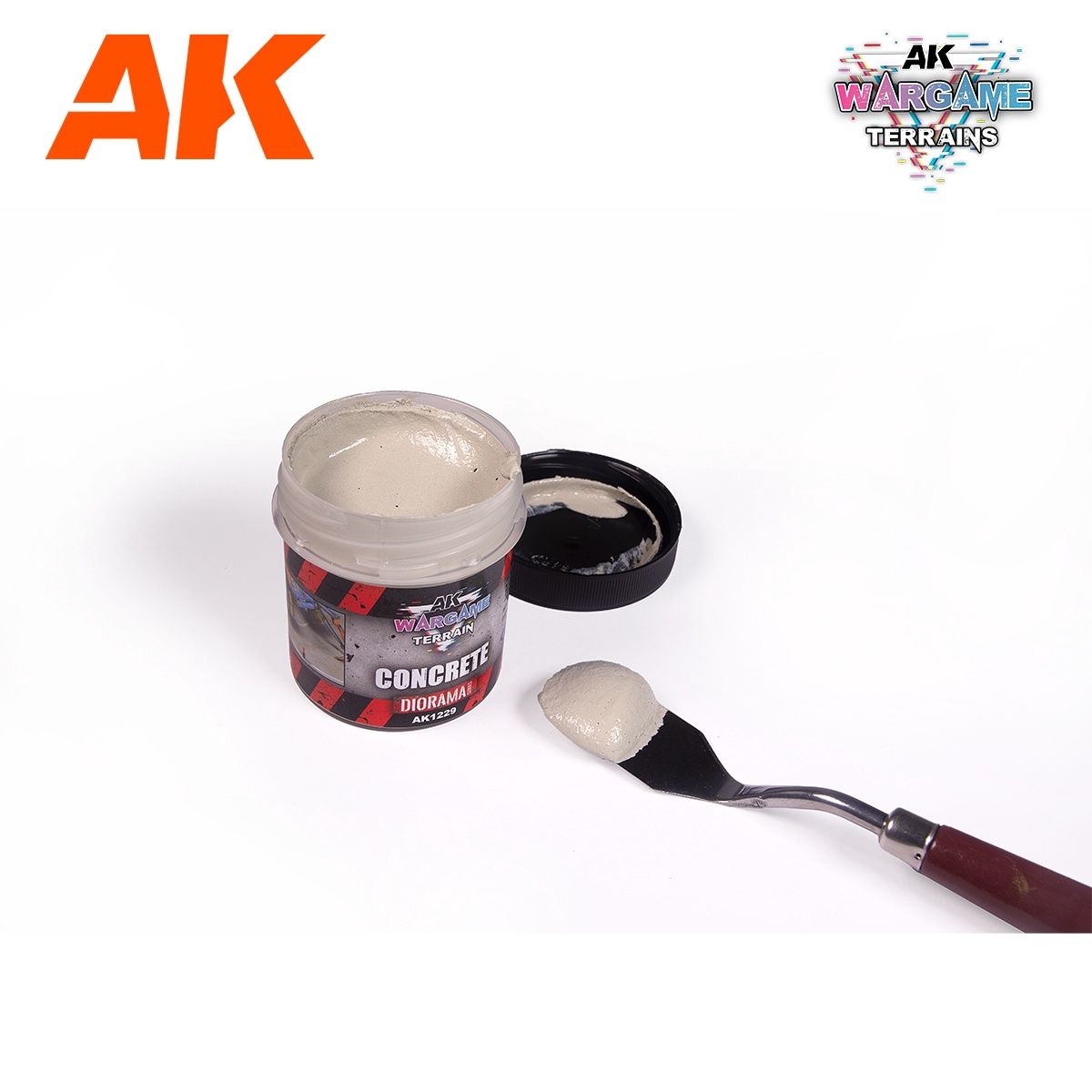 AK Interactive  Wargame Battle Ground Terrains Concrete - 100ml (Acrylic) 1229