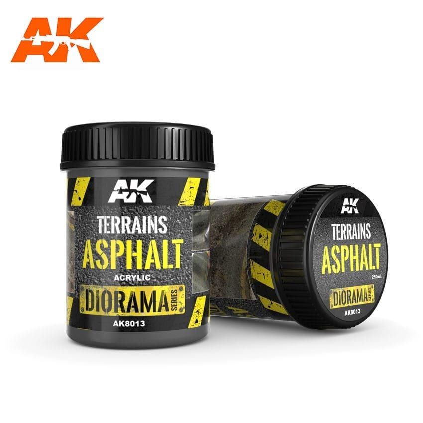 AK Interactive  Terrains Asphalt - 250ml (Acrylic) 8013