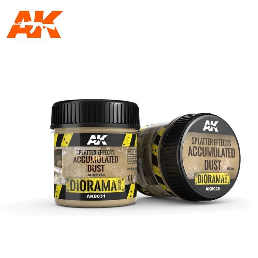 AK Interactive  Splatter Effects Accumulated Dust - 100ml (Acrylic) 8031