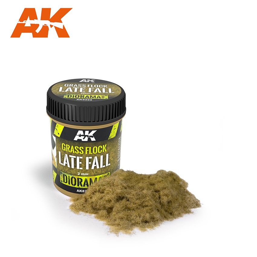 AK Interactive  Grass Flock 2mm Late Fall 8222