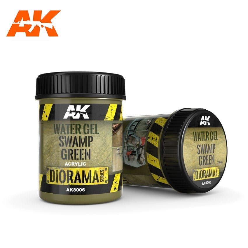 AK Interactive  Water Gel Swamp Green Effects - 250ml (Acrylic) 8006