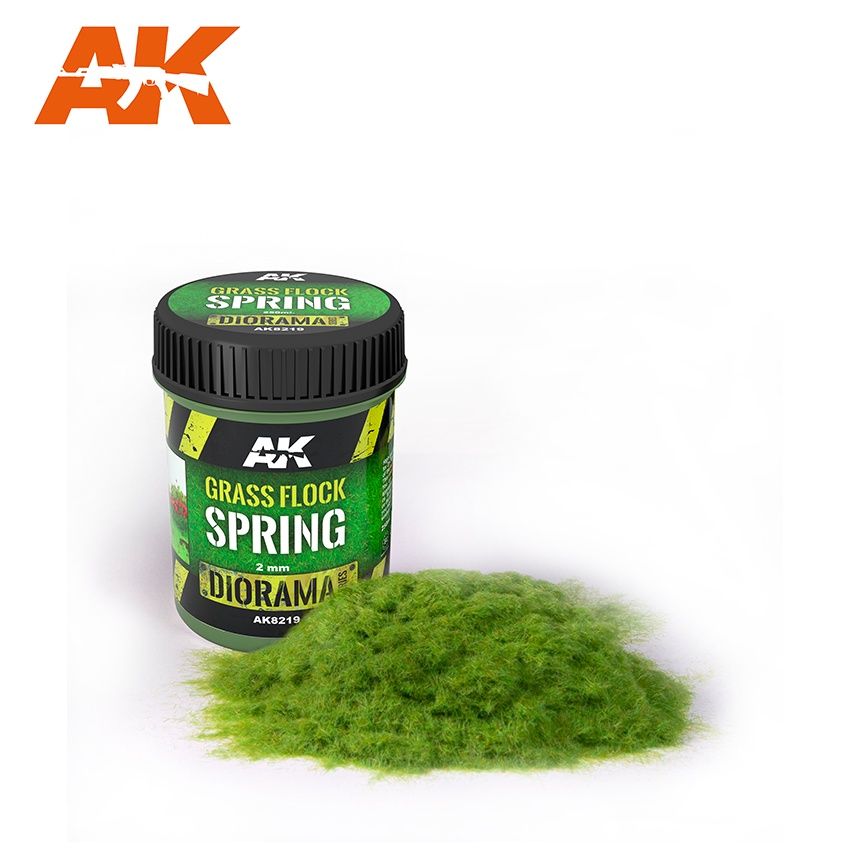 AK Interactive  Grass Flock 2mm Spring 8219
