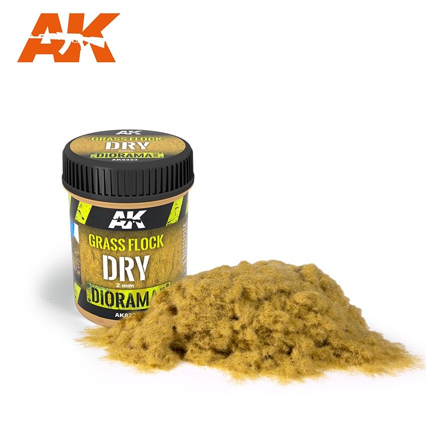 AK Interactive  Grass Flock 2mm Dry 8223