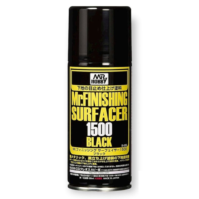 Mr Hobby Mr Finishing Surfacer 1500 Black 170ml Spray B526