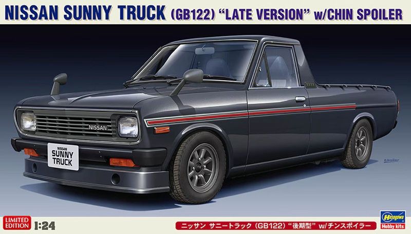 Hasegawa 1/24 Nissan Sunny Truck (GB122) "Late Version" w/Chin Spoiler 20552