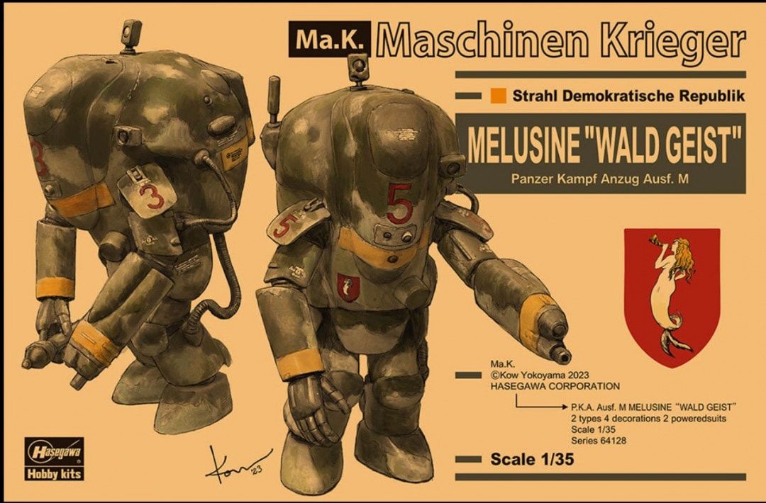 Hasegawa 1/35 Maschinen Krieger Melusine “Wald Geist” Panzer Kampf Anzug Ausf M 64128