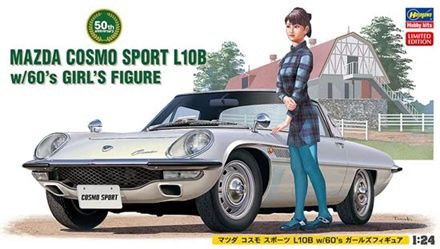 Hasegawa 1/24 Mazda Cosmo Sport L10B w/60's Girl's Figure 52168