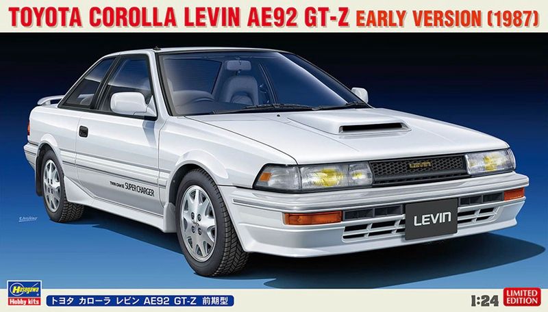 Hasegawa 1/24 Toyota Corolla Levin AE92 GT-Z Early Version (1987) 20596