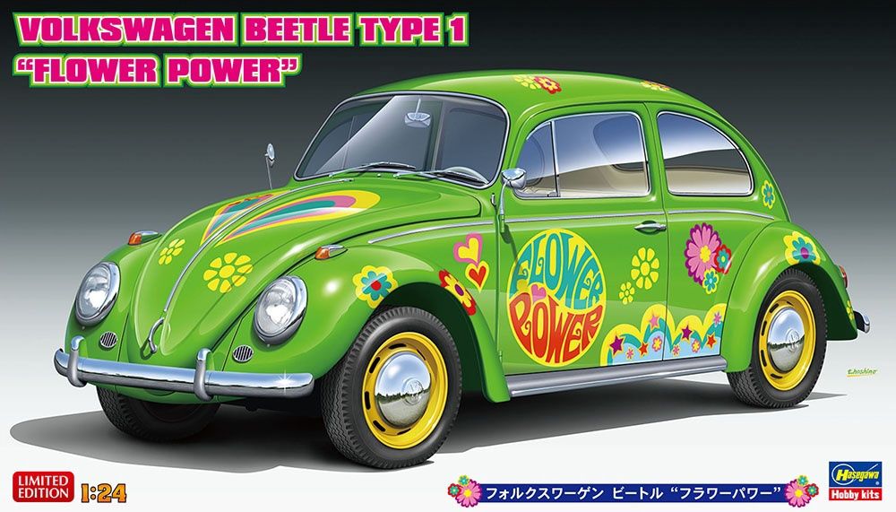 Hasegawa 1/24 Volkswagen Beetle Type 1 “Flower Power” 20488