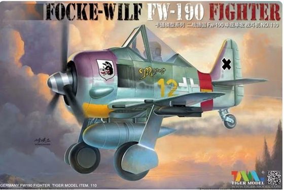 Tiger Model Focke-Wilf Fw-190 Fighter Cute Plane Kit Series 110