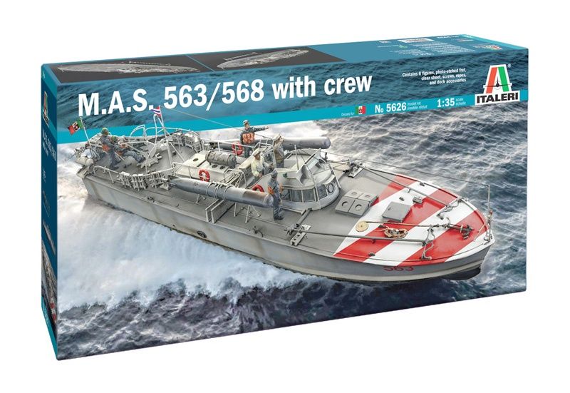 Italeri 1/35 M.A.S. 563/568 w/Crew 5626