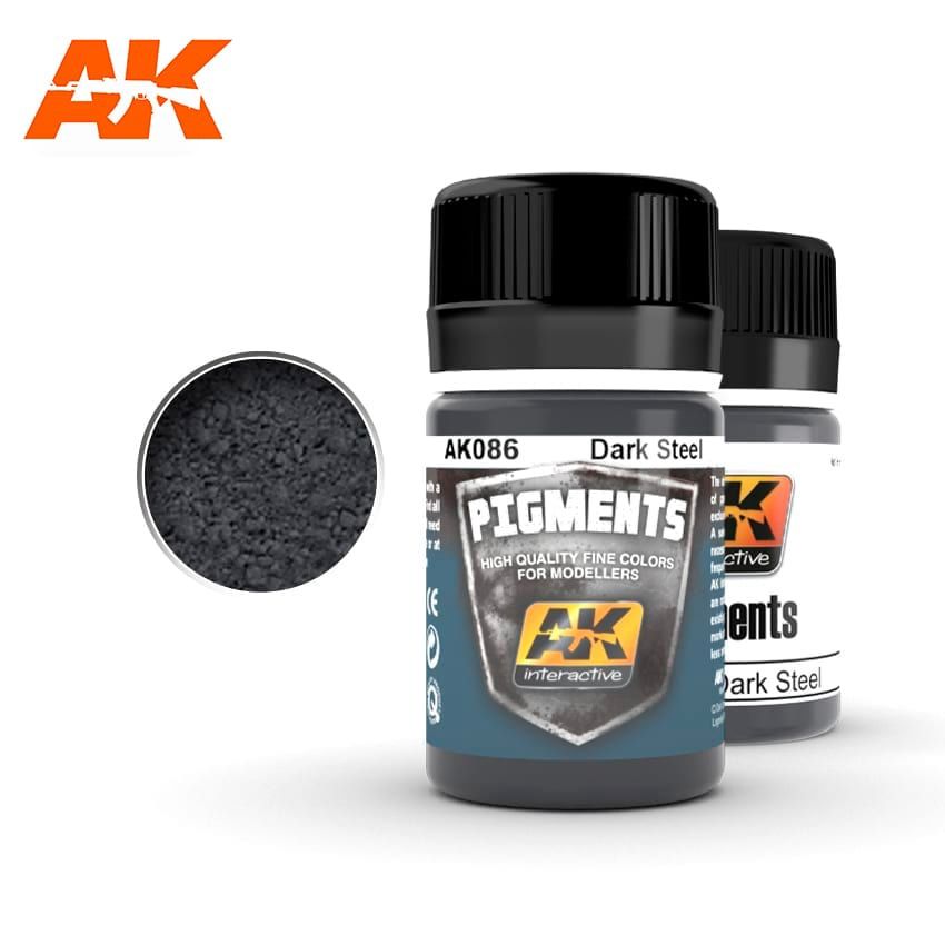 AK Interactive Dark Steel Pigment 086